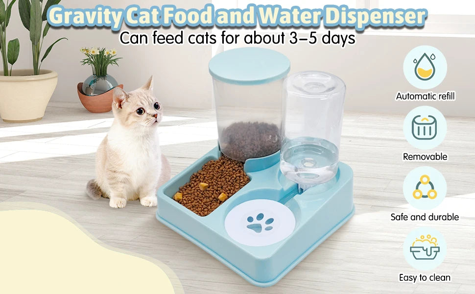 Automatic Cat Food & Water Bowl
