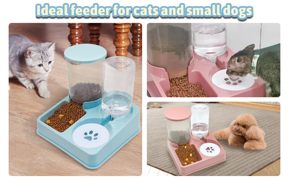 Automatic Cat Food & Water Bowl