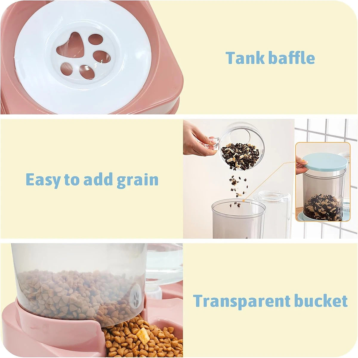 Automatic Cat Food & Water Bowl